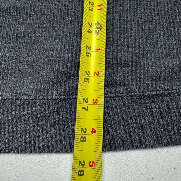 App State Mountaineers Shirt Mens Medium Gray Waffle Knit Champion LS Tee Boone - Picture 10 of 11